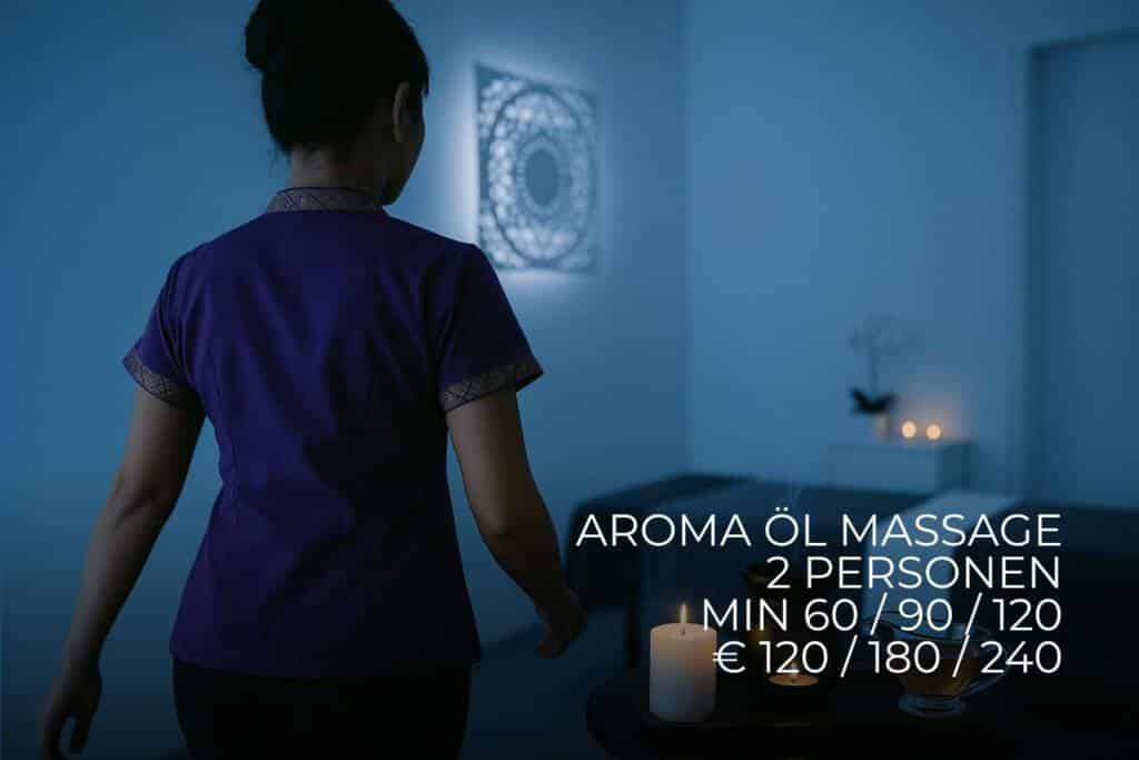 Aroma Öl Massage bei Milanee Thaimassage in Nürnberg in entspannter Atmosphäre