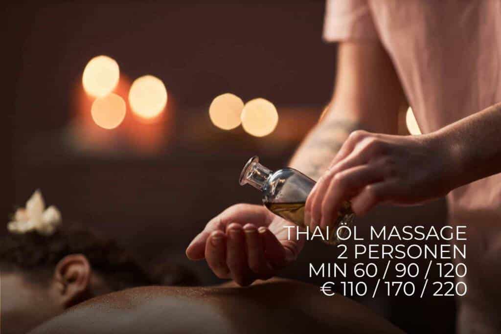 Thai Öl Massage bei Milanee Thaimassage in Nürnberg mit entspannendem Massageöl